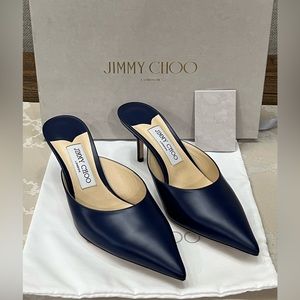 Jimmy Choo | Shoes | Jimmy Choo Rav 65mm Navy Blue Pointed
